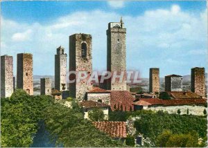 Postcard Modern S Gimignano Le Torri viste dalla Rocca