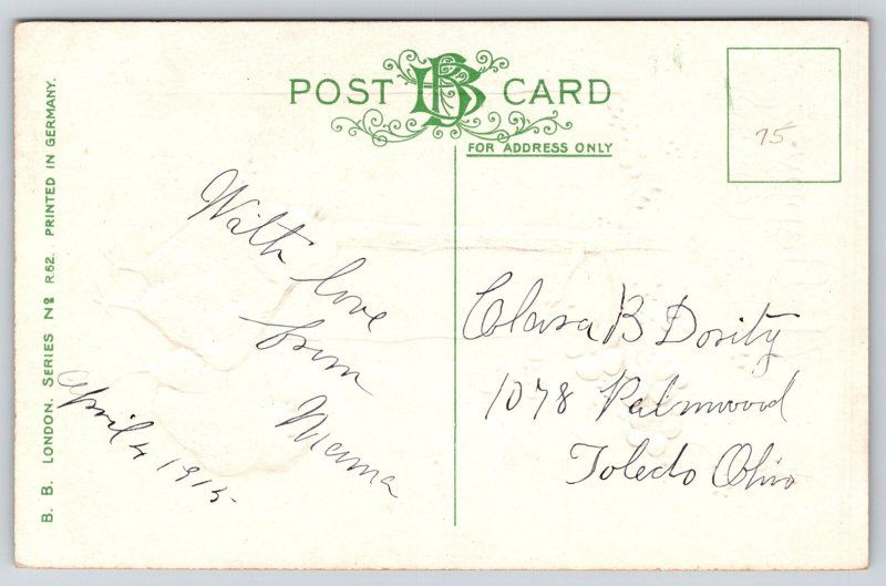 BB London Easter~Chicks Enter as Sun Rises in Portal~Pink Blossom Tree~Silver