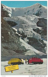 Snowmobiles, Columbia Icefield, Canadian Rockies, Mount Andromeda, Alberta, C...