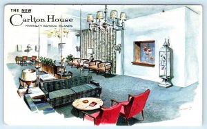 NASSAU, BAHAMAS ~ New CARLTON HOUSE Hotel 1973 Artist View Postcard