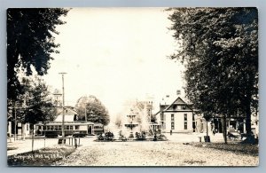 BLOOMSBURG PA MARKET SQUARE ANTIQUE REAL PHOTO POSTCARD RPPC