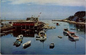 Vtg Rockport Harbor on Cape Cod Boats Massachusetts MA Unused Postcard