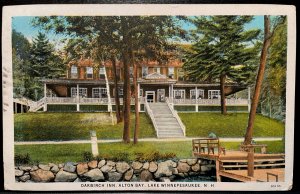 Vintage Postcard 1943 Oakbirch Inn, Alton Bay, Lake Winnepesaukee, NH