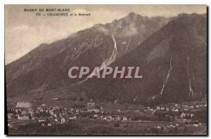 Old Postcard Chamonix Mont Blanc and the Brevent