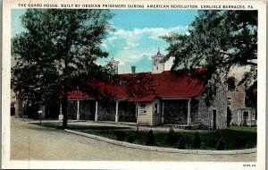 c1920 CARLISLE BARRACKS PA GUARD HOUSE PRISONER BUILT US ARMY POSTCARD 25-270