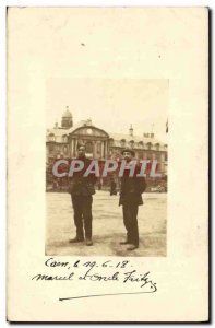 PHOTO CARD Caen 1918 Manual and Uncle Fritz