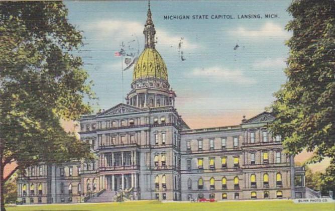 Michigan Lansing State Capitol Building 1940