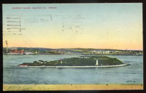 h2542 - HALIFAX NS Postcard 1950 Georges Island