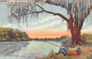 All's Peaceful along the Suwannee River Florida, USA Fishing PU Unknown 