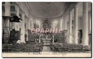 Saint Pol - Inner s & # 39Eglise - Old Postcard