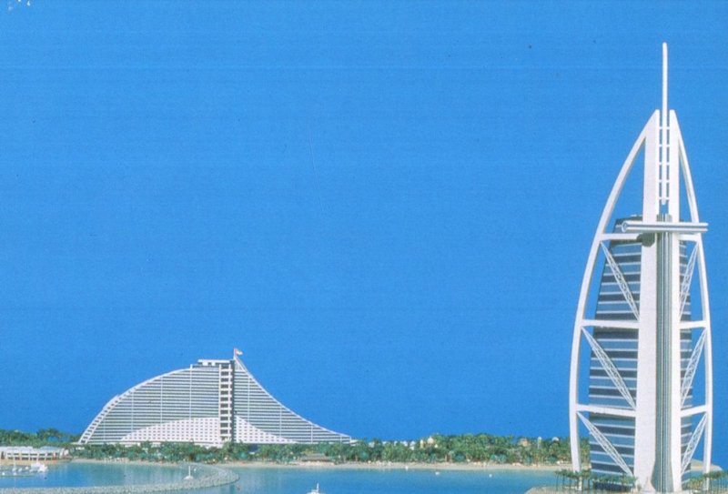 Dubai Chicago Beach Resort 1997 Opening United Arab Emirates Postcard