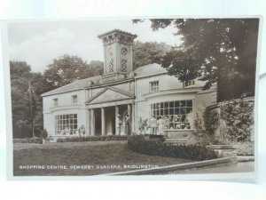 Shopping Centre at Sewerby Gardens Bridlington Yorkshire Vintage RP Postcard