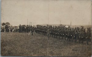 1910s WWI US Army Infantry Soldiers Selinsgrove PA RPPC Photo Postcard