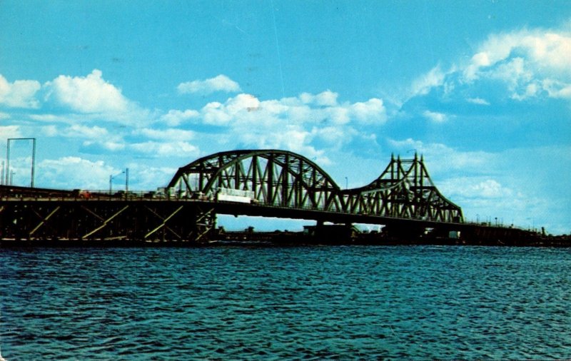 Minnesota Interstate Bridge Connecting Duluth and Superior Wisconsin 1960