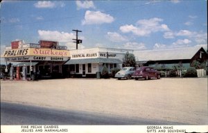 Eastman GA Georgia Stuckey's Candy Shoppe Gifts Nuts c1950-60s Vintage Postcard