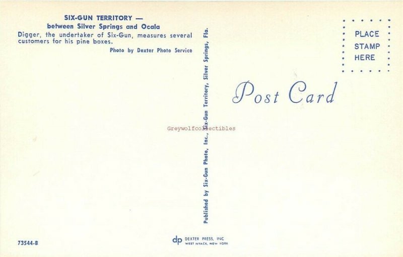 FL, Silver Springs, Florida, Six Gun Territory, Digger & Undertaker,Dexter Press