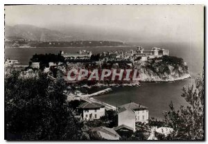 Monaco Modern Postcard The Rock View of Cap Martin and Italy