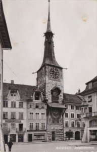 Switzerland Solothurn Zeitglockenturm Real Photo