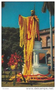 Kamehemeha Statue,  Honolulu,  Hawaii,   40-60s