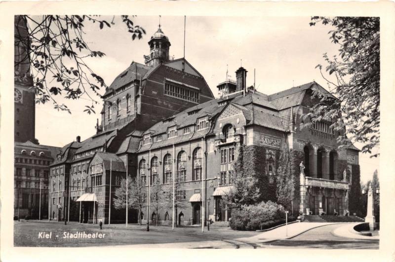 KIEL GERMANY STADTTHEATER PHOTO POSTCARD c1952