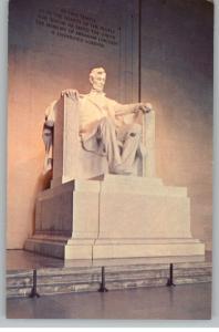 Postcard--Lincoln Memorial--Washington DC