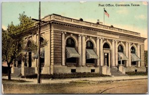 Post Office Corsicana Texas TX United States Postal Service Building Postcard