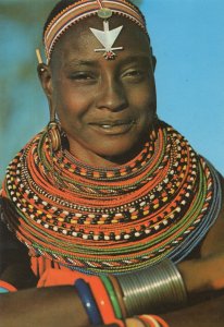 Samburu Woman Kenya African Rare Postcard