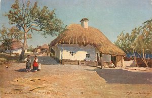 Types of Russia 1910s K.G.A. art S. Vasiljkovskij - A hut in the village Opochni