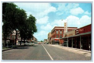 North Platte NE Postcard Greetings Grants Russell Sports Cars Scene c1950's