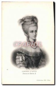 Old Postcard Countess d & # 39Artois