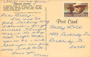 Tobacco Auction Sale Writing on back 
