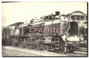 Postcard Old Train Locomotive South East ex PLM 231 D 186 machine