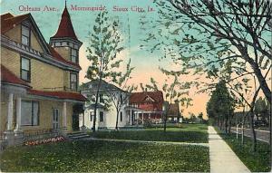 Orleans Ave., Morningside, Sioux City IA Iowa 1913 D/B PC