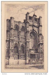 Eglise St. Pierre, Portail Ouest, Louvain (Flemish Brabant), Belgium, 1900-1910s