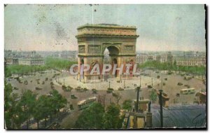 Old Postcard Our Beautiful Paris The Triumphal Arch of Triumph