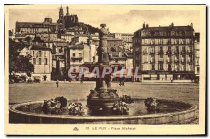 Old Postcard Le Puy Place Michelet