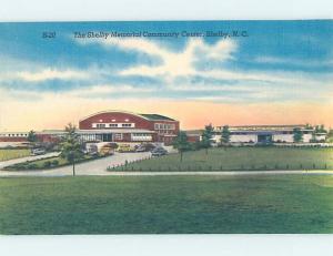 Unused Linen BUILDING SCENE Shelby - Near Gastonia North Carolina NC H5193