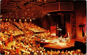 Mark Taper Forum Interior Los Angeles Music Center CA Chrome Cancel WOB Postcard 