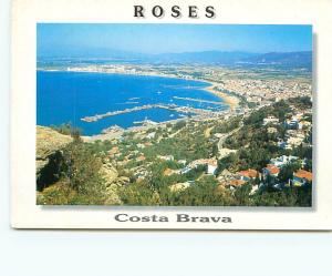  Postcard Spain Espana Greeting Roses Costa Brava # 2506A