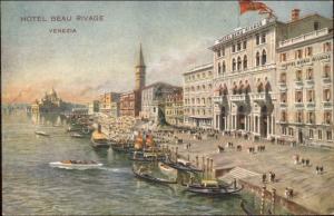 Venezia Venice Grand Hotel Beau Rivage c1910 Promo Adv Postcard EXC COND