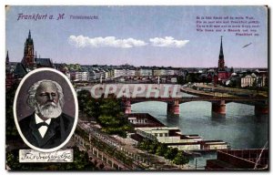 Old Postcard Frankfurt Totalansicht