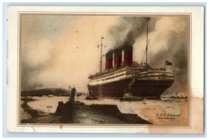 c1930's RMS Cunard Berengaria Abstract Log Cherbourg Ambrose Southampton
