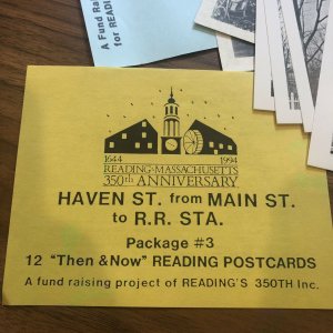 LOT OF 14 - READING MA - RPPC - STREET SCENE HISTORIC  Massachusetts POSTCARD 