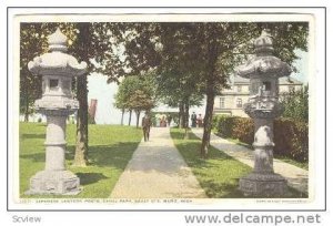 Japanese Lantern Posts, Canal Park, Sault Ste. Marie, Michigan, 1910-1920s