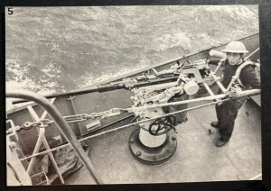 Mint Israel Real Picture Postcard RPPC 6 Days War 1967 Ship Machine Gun