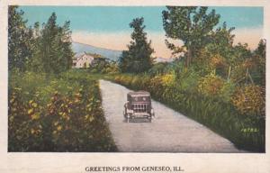 Illinois Greetings From Geneseo 1931