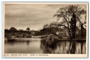 c1930's No.25 Orange Free State Scene at Kroonstad South Africa Postcard