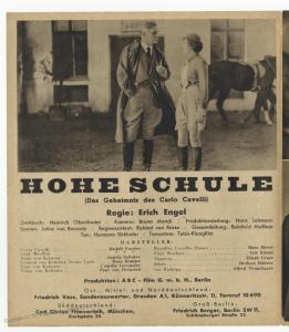 Germany 1938 Film Movie Advertisement Flyer 52785