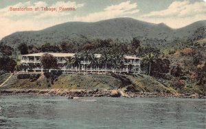 Panama Sanatorium at Taboga vintage postcard