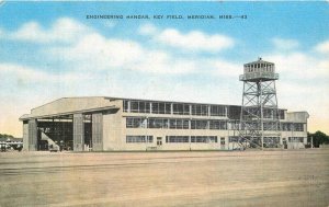 Mississippi Meridian Engineering Hangar Key Field Postcard Kropp 22-6144